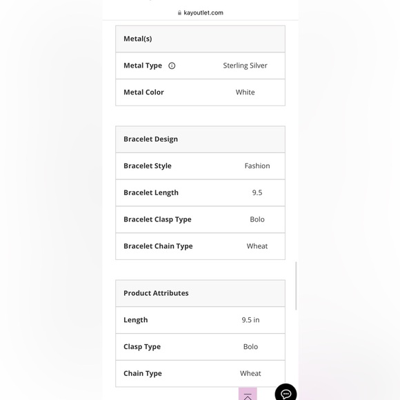 Kay Jewelers Diamond Infinity Bolo Bracelet 0.5 ct tw Round-cut Sterling Silver - Picture 10 of 11